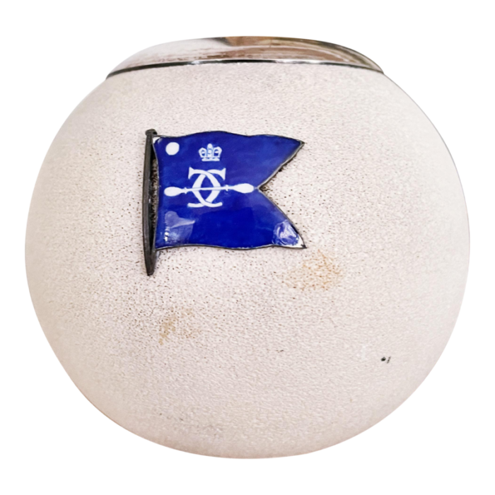 1896 english porcelain and sterling silver royal canoe club match striker 4056