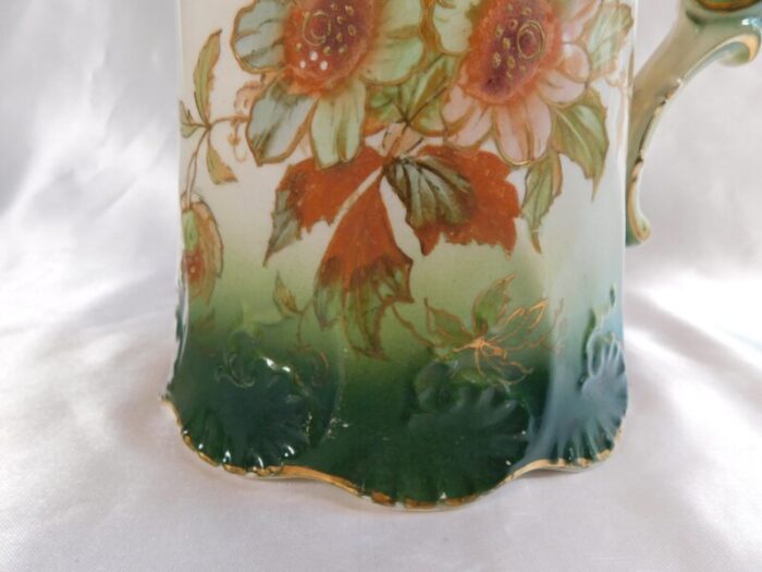 1930s compton green porcelain pitcher 9895