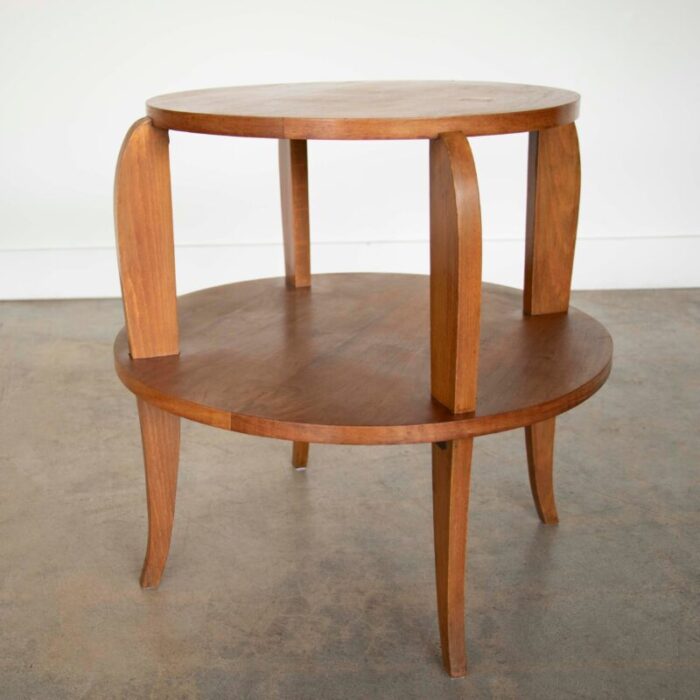 1930s french oak art deco gueridon table 8049