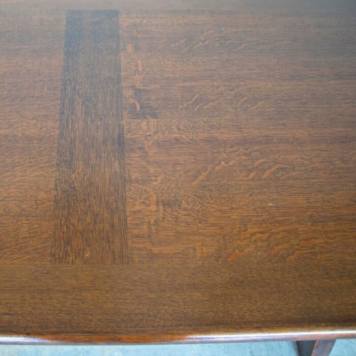 1940s french oak dining table by guillerme and chambron 9021