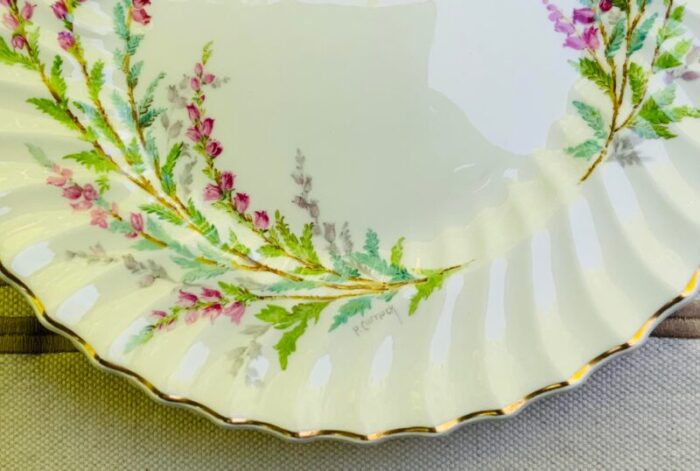 1940s royal doulton bone china bell heather hand painted dinner plates set of 5 1730