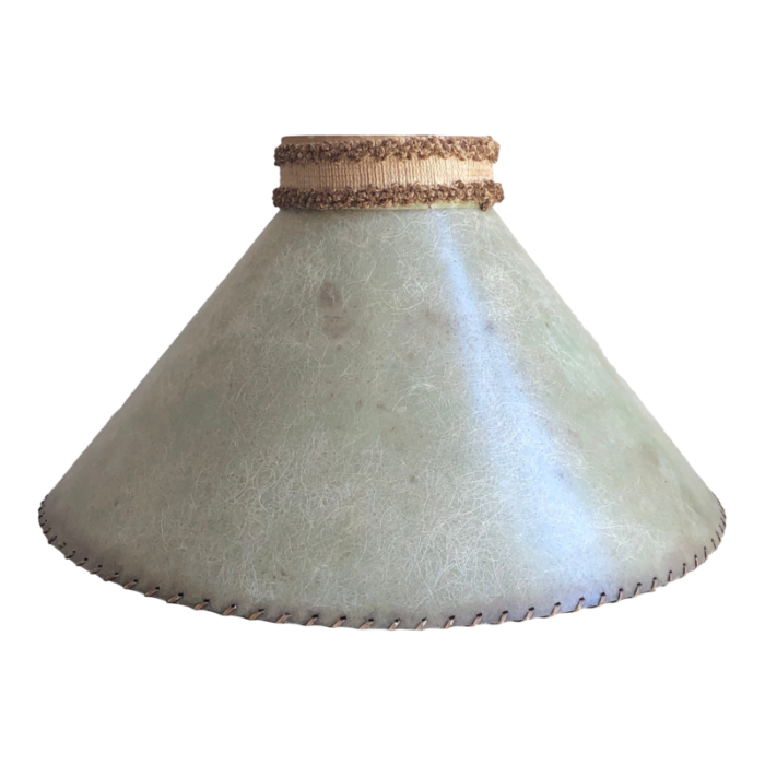 1950s mid century modern fiberglass lamp shade 0969