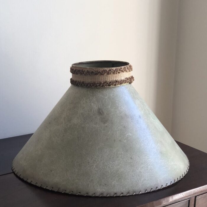 1950s mid century modern fiberglass lamp shade 7026