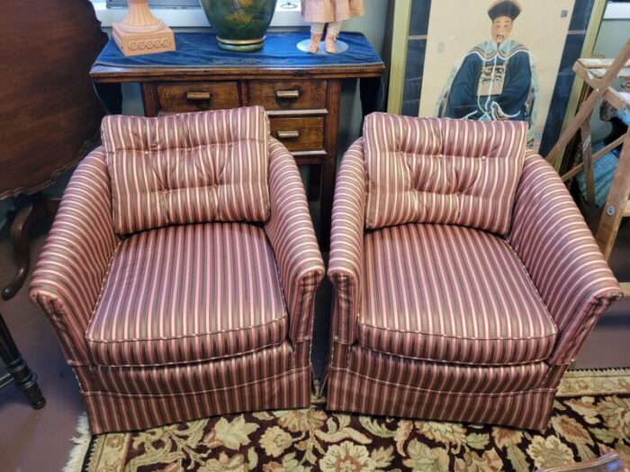 1950s pair of hollywood style club chairs 5066