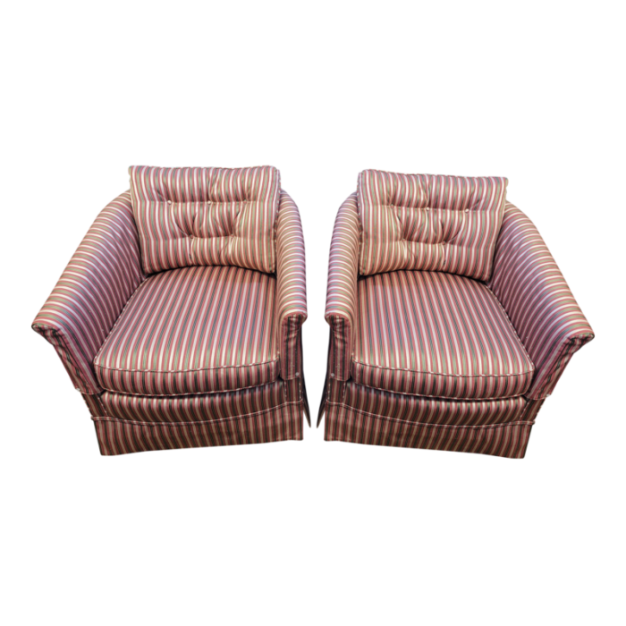 1950s pair of hollywood style club chairs 5827