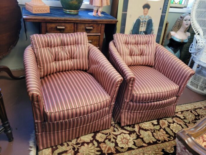 1950s pair of hollywood style club chairs 6225