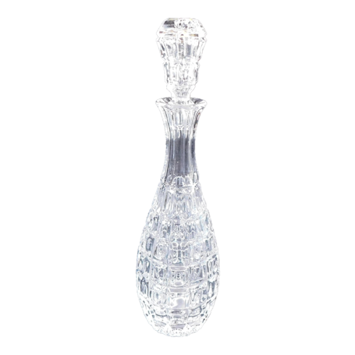 1950s tall crystal decanter with matching stopper 1014