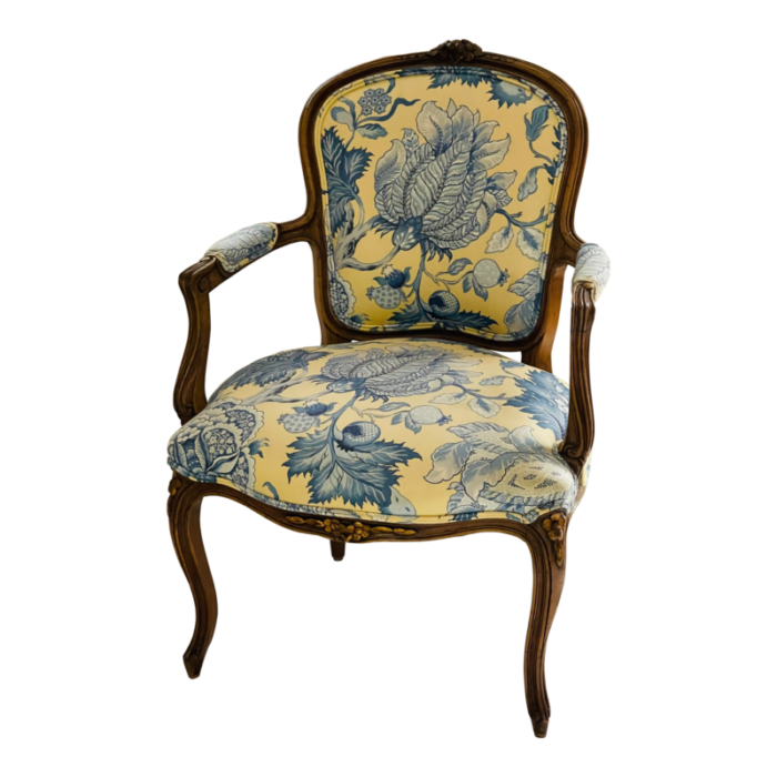 1960s boho chic french louis xvi style armchair 3935