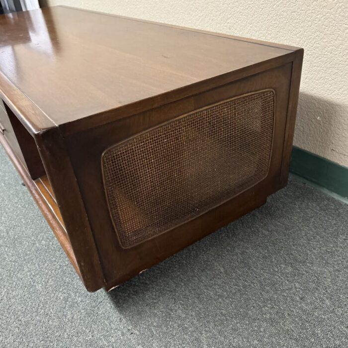 1960s broyhill emphasis rolling cocktail table 8264