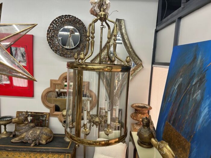 1960s italian brass and glass lantern 2777