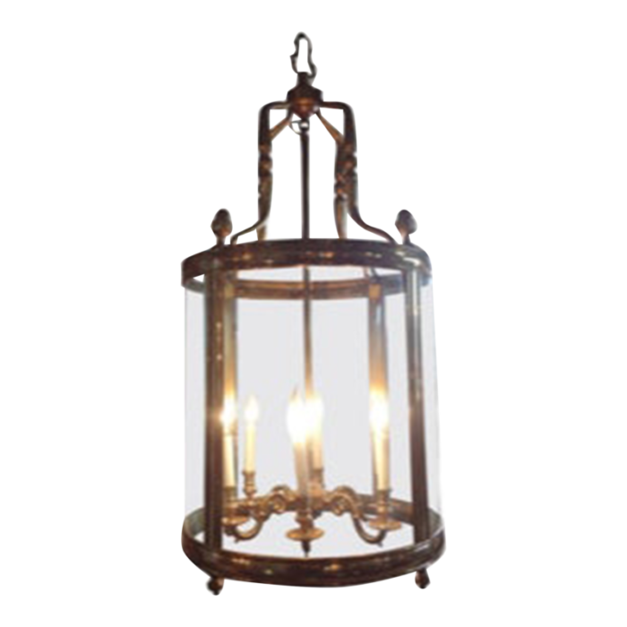 1960s italian brass and glass lantern 6205