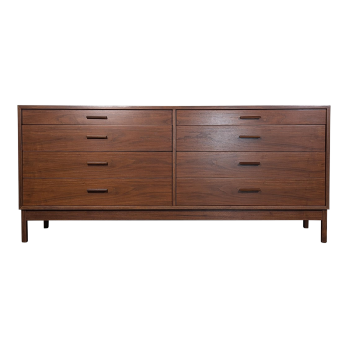 1960s mid century american studio craft walnut 8 drawer dresser by richard artschwager 9888