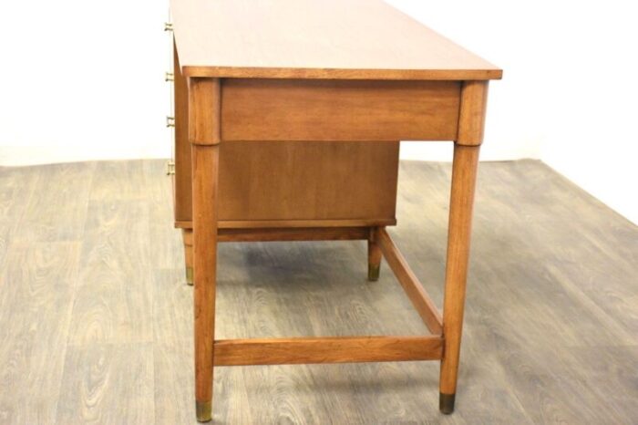 1960s mid century modern walnut desk 1509