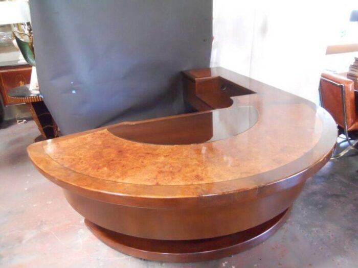 1960s monteverdi young executive curved desk 8352