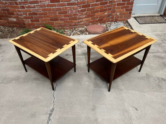 1960s restored lane acclaim side tables a pair 0944