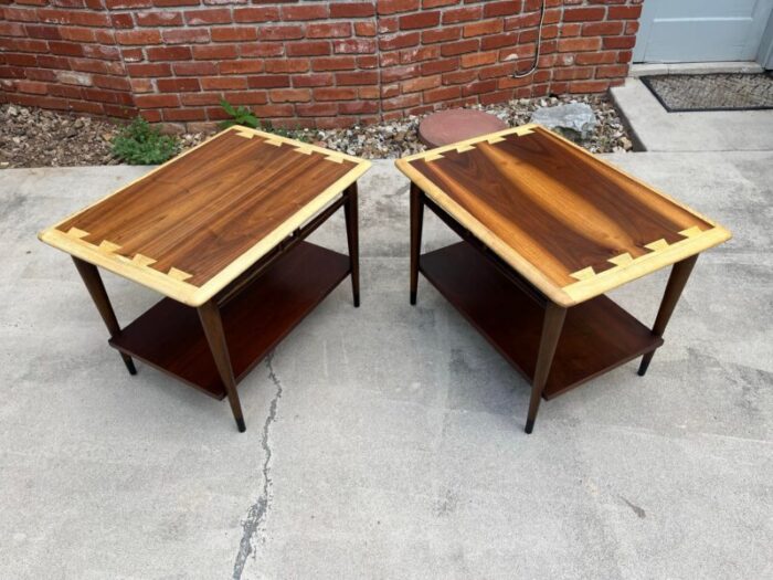 1960s restored lane acclaim side tables a pair 2903