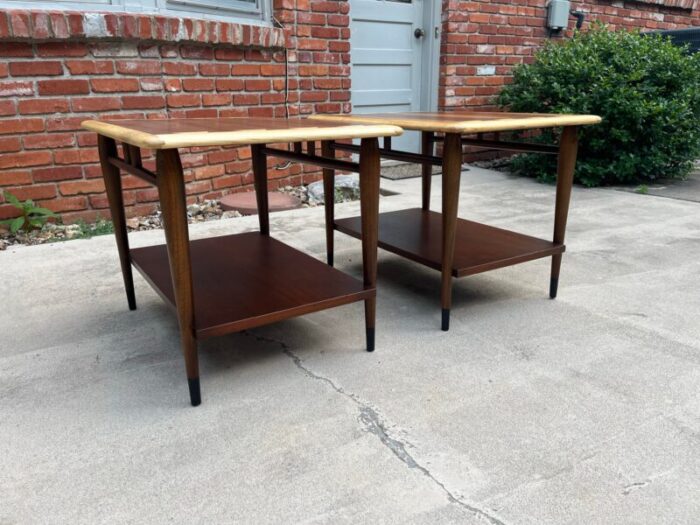 1960s restored lane acclaim side tables a pair 7512