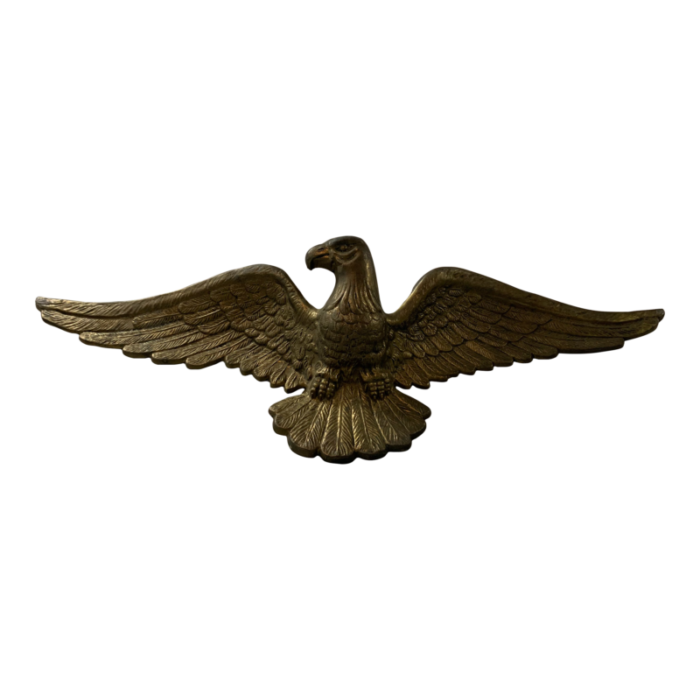 1970s brass eagle wall hanging 9442