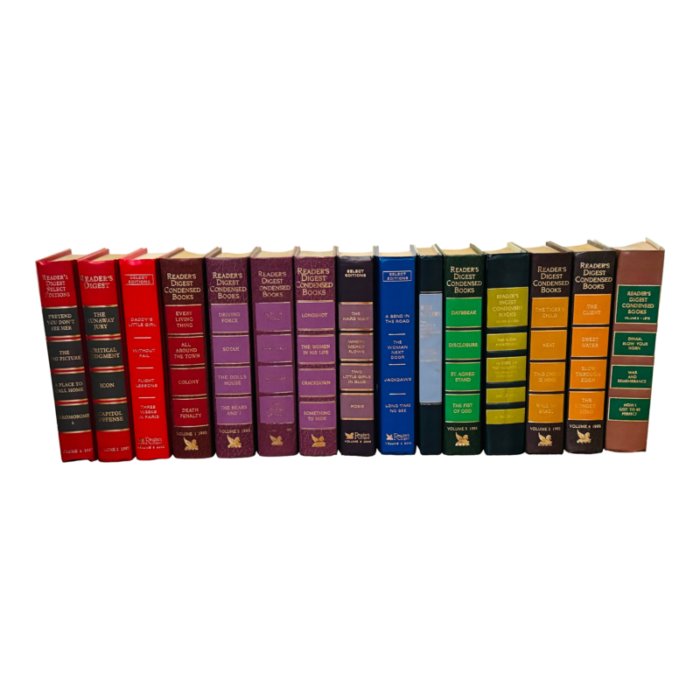 1970s colorful set of readers digest books set of 15 9532