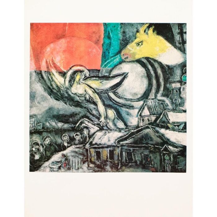 1972 after marc chagall easter full color parisian print 3967