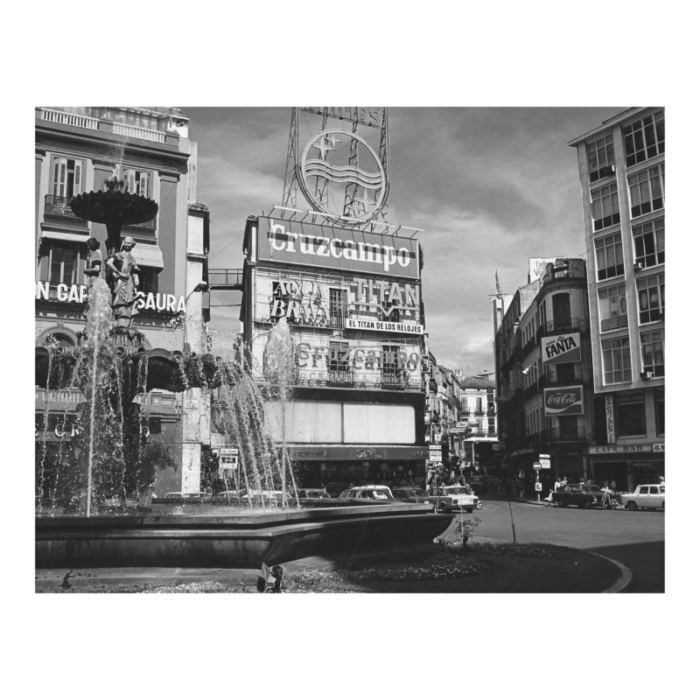 1976 malaga plaza of the constitution photograph by don ware 9309