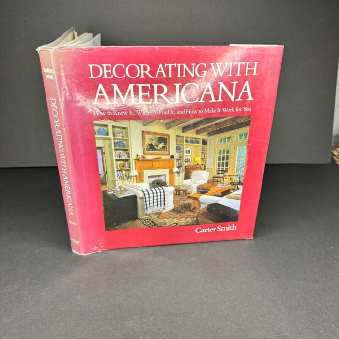 1980s decorating with americana hardback book 3772