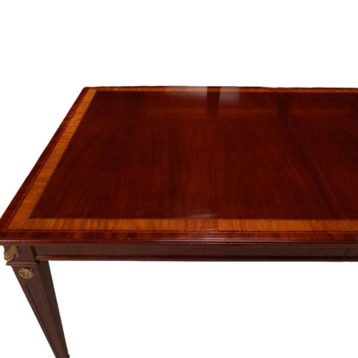 1980s kindel national trust mahogany extension banquet dining table 5456