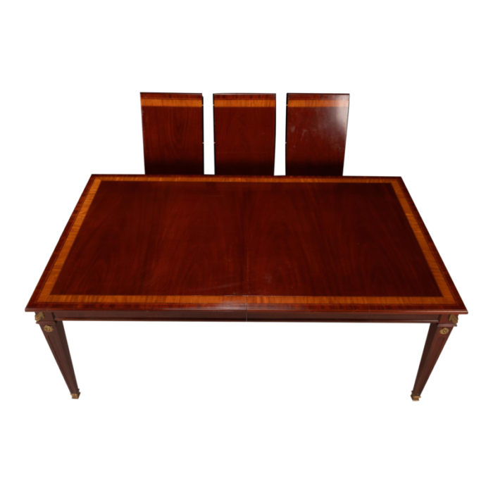 1980s kindel national trust mahogany extension banquet dining table 8944