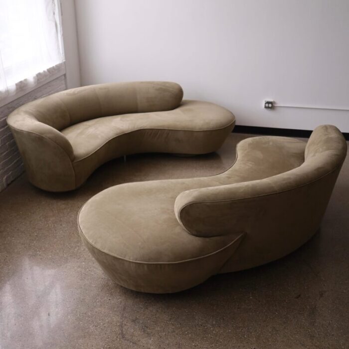 1980s vladimir kagan 4891 j sofa for directional 3245