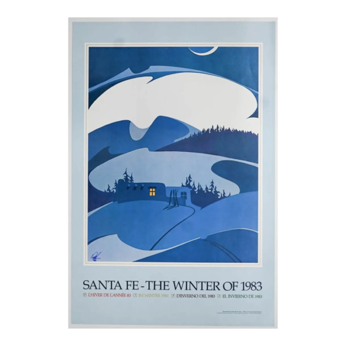 1983 paul kinslow santa fe winter poster 3003