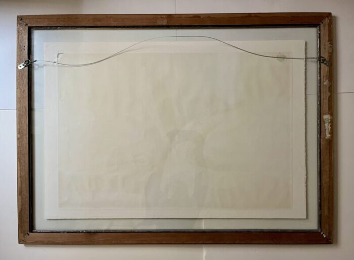 1989 modern abstract serigraph pencil signed limited edition 11 framed 5211