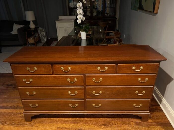 1990s hitchcock dresser and bedside tables set of 3 7447