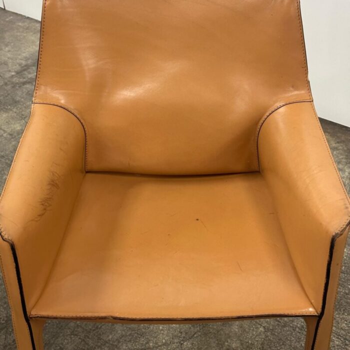 1990s leather cab chairs by mario bellini for cassina set of 2 2907