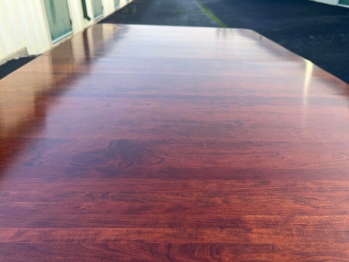 1990s lexington queen anne cherry extension dining table 6129