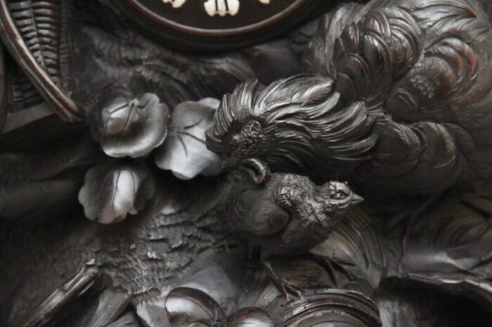 19th century black forest mantel clock 1880s 3