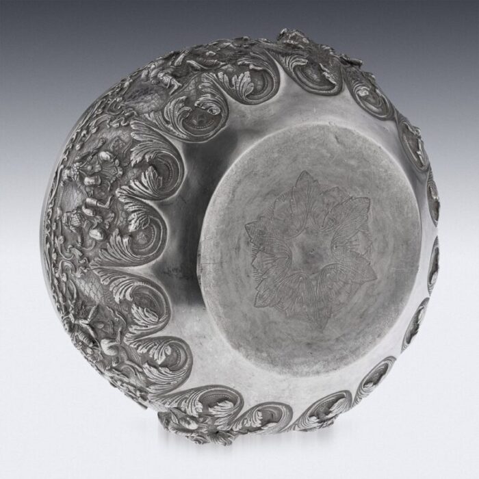 19th century burmese silver thabeik bowl 1880s 7