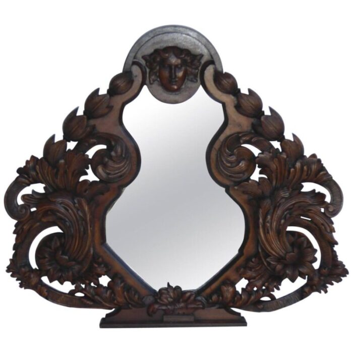 19th century carved mirror 1