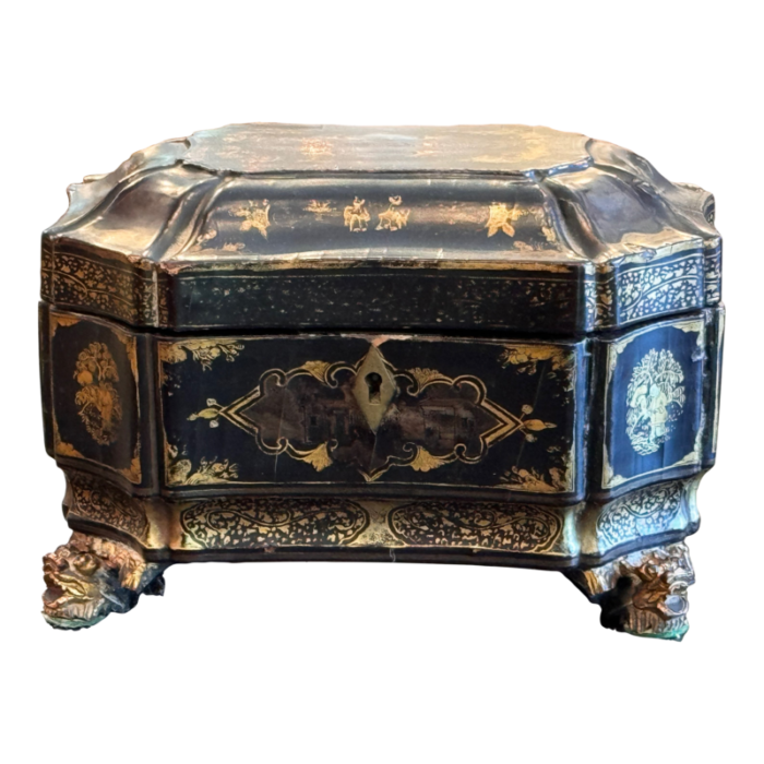 19th century chinese export tea caddy 2091