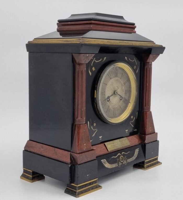 19th century egyptian revival mantel clock 10