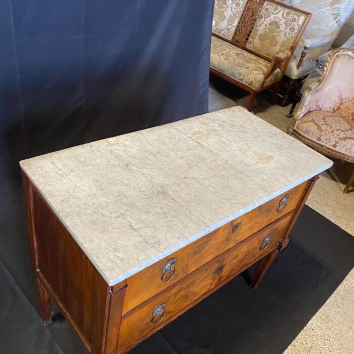 19th century french neoclassical fruitwood directoire chest of drawers 3491