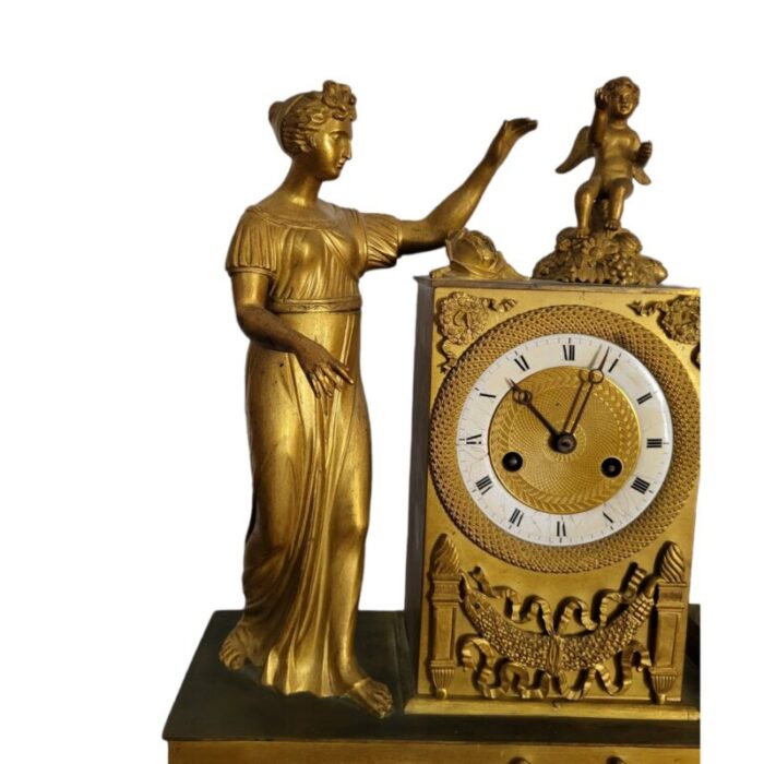 19th century french ormolu gilt bronze mantel clock 2