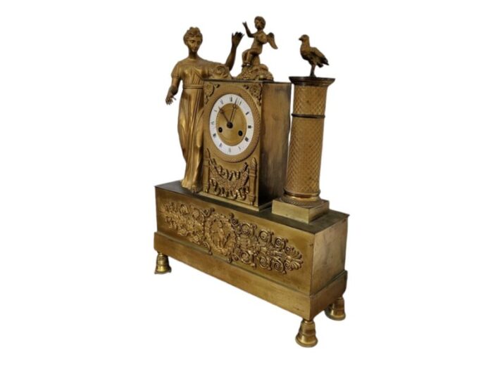 19th century french ormolu gilt bronze mantel clock 4