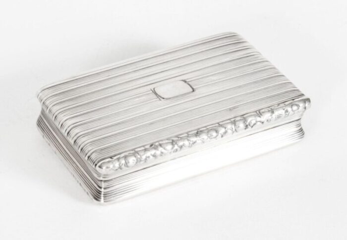 19th century george iii silver snuff box birmingham 1817 12