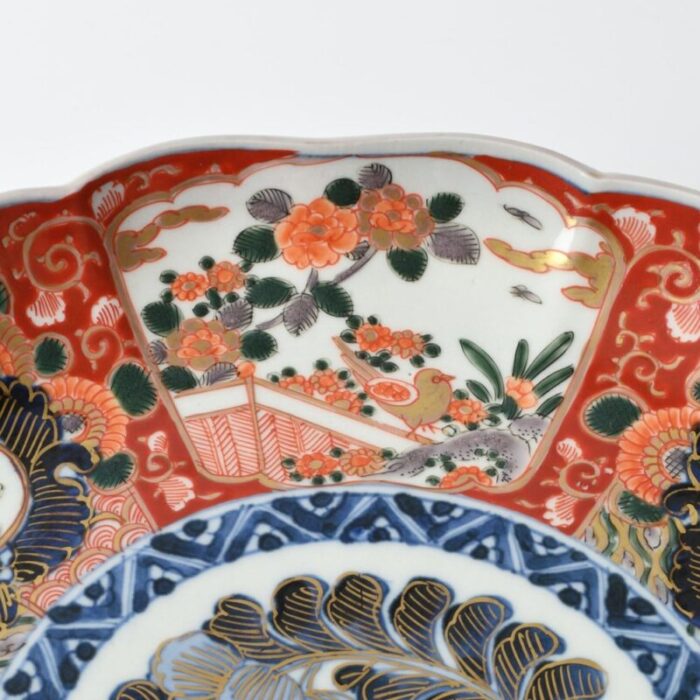 19th century japanese imari porcelain charger plate 2