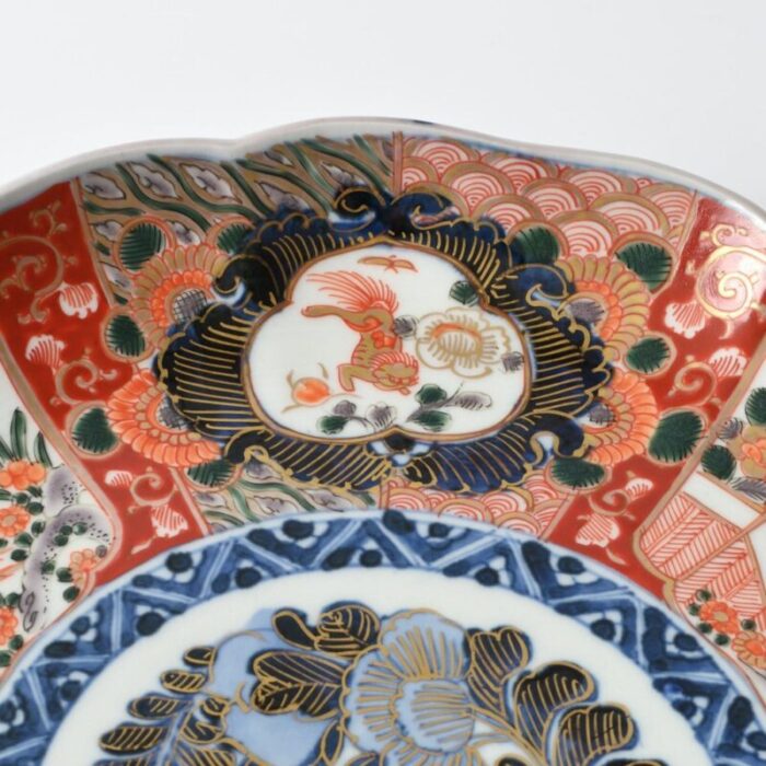 19th century japanese imari porcelain charger plate 3