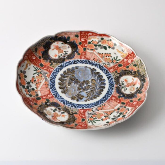 19th century japanese imari porcelain charger plate 4