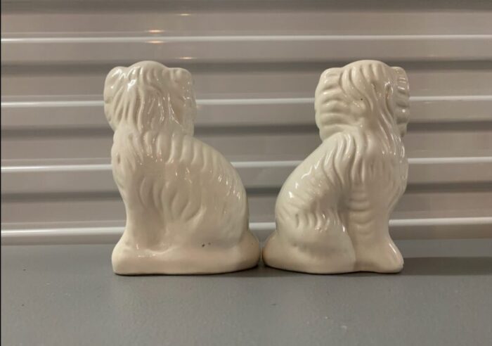 19th century staffordshire ceramic dogs a pair 3785