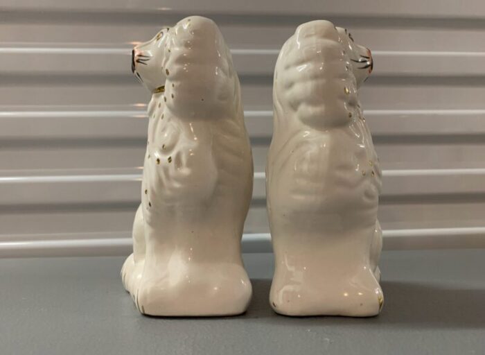 19th century staffordshire ceramic dogs a pair 8221