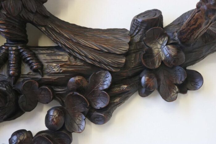 19th century swiss black forest coat rack 7