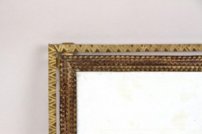 19th century tramp art gilt rustic photo frame austria 1870s 3